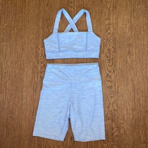 Blue Forever 21 Workout Set